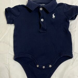Polo Ralph Lauren Dark Blue Baby Polo Onesie Boys Size 3 Months